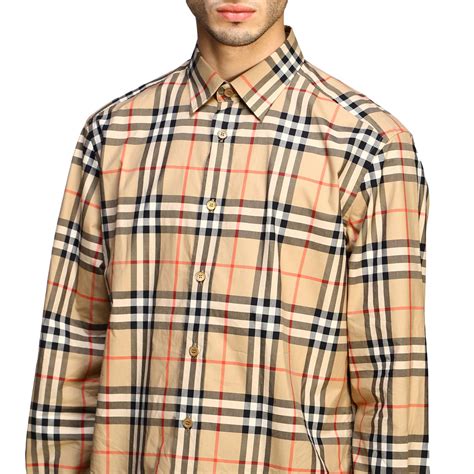 mens burberry shirt long sleeve|Burberry shirts for men outlet.